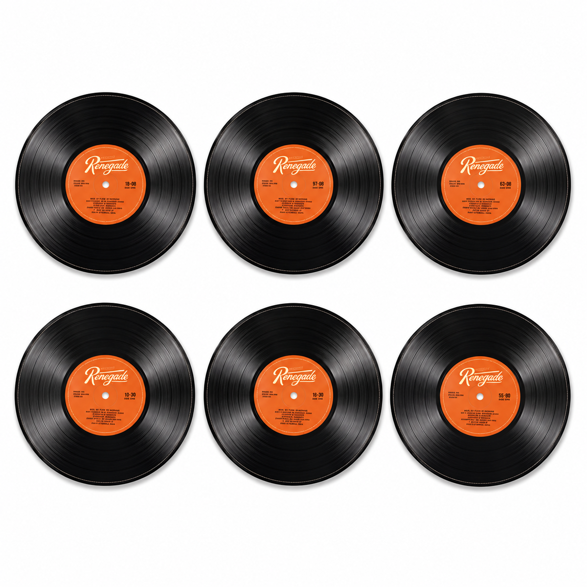 Discos Vinilos decorativos para mesa