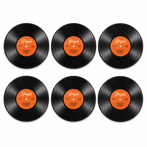Discos Vinilos decorativos para mesa